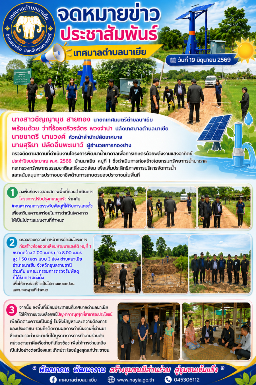 ตรวจติดตามสถานที่ดำเนินงาน